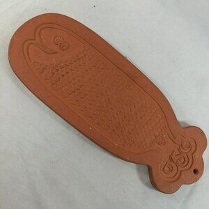 Bennington Potters Terracotta 1963 Vintage Fish Platter Mold Wall Hanger Red
